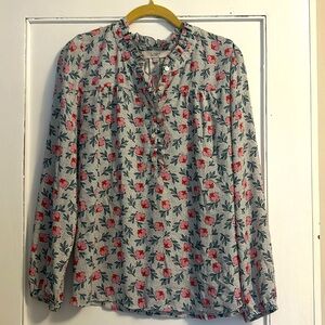 Loft floral blouse. Like new. Never worn. Size S.